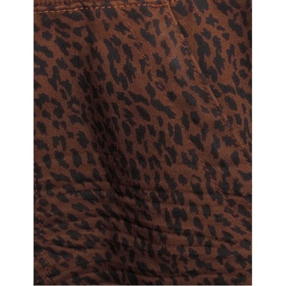 Leopard Print Mid Rise Rib Waistband Jeggings Pants 2-Pack Size XXXL - Picture 6 of 7